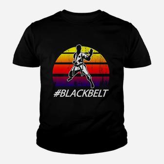 Martial Arts Karate Black Belt Youth T-shirt | Crazezy