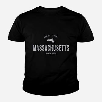 Massachusetts Youth T-shirt | Crazezy
