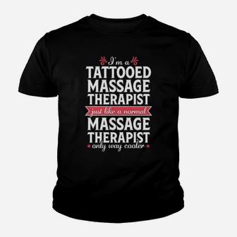 Massage Therapist Tattoo Physical Therapy Youth T-shirt - Monsterry CA