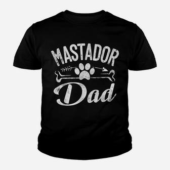 Mastador Dad Funny Dog Owner Pet Lover Daddy Cool Father Youth T-shirt | Crazezy