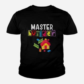 Master Builder Building Blocks Brick Builders Toys Youth T-shirt | Crazezy CA