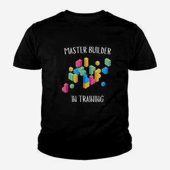 Master Builder In Training Interlocking Blocks Youth T-shirt | Crazezy AU