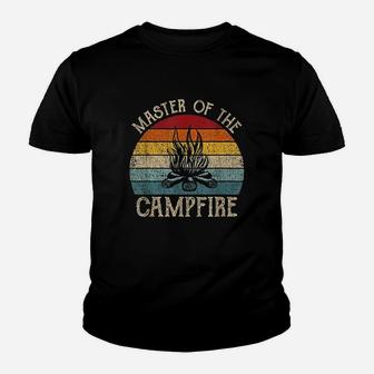 Master Of The Campfire Camping Youth T-shirt | Crazezy DE