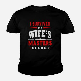 Masters Degree Funny Husband I Survived My Msw Gift Youth T-shirt | Crazezy DE