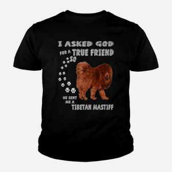 Mastiff Lion Dog Quote Mom, Mastiff Dad Art, Tibetan Mastiff Youth T-shirt | Crazezy