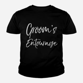 Matching Bachelor Party Gift For Groomsmen Groom Entourage Youth T-shirt | Crazezy AU