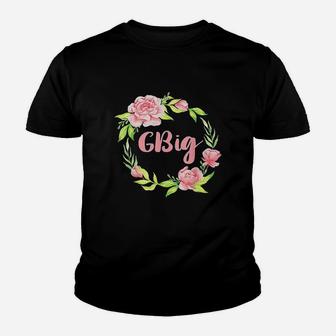 Matching Big Little Greek Family Reveal Sorority Floral Youth T-shirt | Crazezy