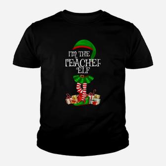 Matching Family Group I'm The Teacher Elf Christmas Sweatshirt Youth T-shirt | Crazezy AU