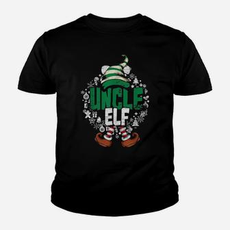 Matching Family Pajama Xmas Uncle Elf Youth T-shirt - Monsterry UK