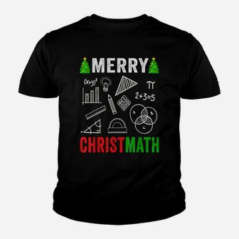 Math Christmas Shirt Merry Christmas Math Teacher Women Men Youth T-shirt | Crazezy UK
