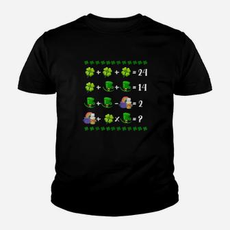 Math Teacher St Patrick Day Teacher Youth T-shirt - Monsterry