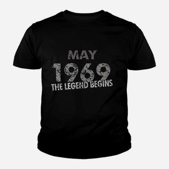 May 1969 The Legend Begins Youth T-shirt | Crazezy