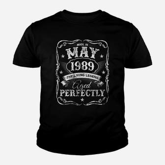 May 1989 Birthday 31St Birthday The Living Legend Youth T-shirt | Crazezy