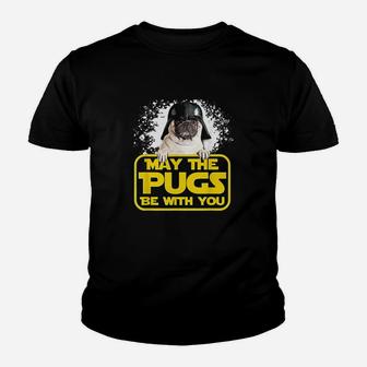 May The Pugs Be With You Youth T-shirt | Crazezy CA
