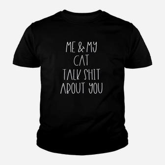 Me And My Cat Talk Youth T-shirt | Crazezy CA