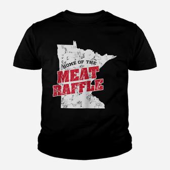 Meat Raffle Shirt Where Dreams Come Vintage Minnesota Raglan Baseball Tee Youth T-shirt | Crazezy