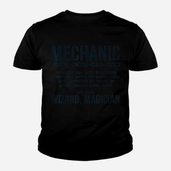 Mechanic Definition Funny Noun Meaning Vintage Gifts Men Youth T-shirt | Crazezy DE