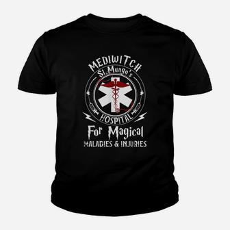 Mediwitch Magical Staff St Mungo's Hospital Nurse Gift Tees Youth T-shirt | Crazezy UK