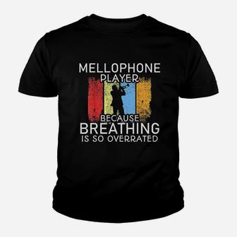 Mellophone Player Breathing Mellophonist Youth T-shirt | Crazezy DE