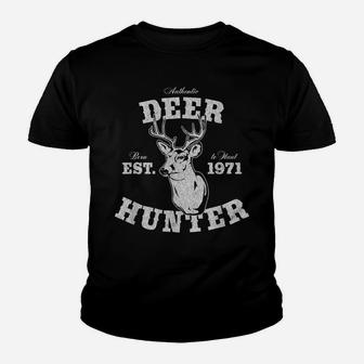 Mens 50 Year Old Deer Hunter 50Th Birthday Est 1971 Hunting Youth T-shirt | Crazezy CA