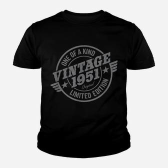 Mens 70 Year Old Car Lover Vintage Classic Car 1951 70Th Birthday Youth T-shirt | Crazezy DE