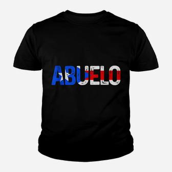Mens Abuelo Puerto Rico Flag Puerto Rican Pride Father's Day Gift Youth T-shirt | Crazezy DE