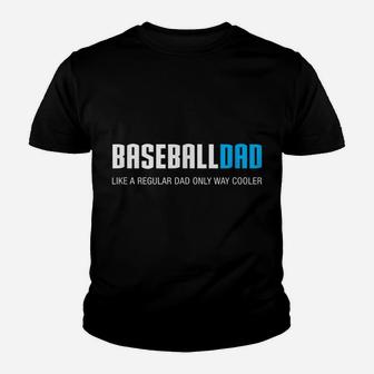 Mens Baseball Dad Shirt, Funny Cute Father's Day Gift Youth T-shirt | Crazezy