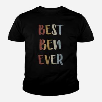 Mens Best Ben Ever Retro Vintage First Name Gift Youth T-shirt | Crazezy UK