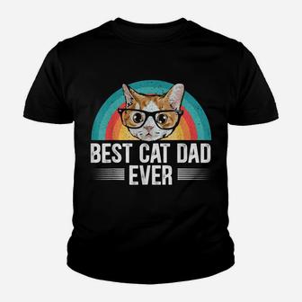 Mens Best Cad Dad Ever For A Cat Daddy Cat Lovers Youth T-shirt | Crazezy