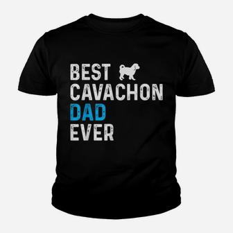 Mens Best Cavachon Dad Ever Dog Dad Pet Owner Cavachon Daddy Youth T-shirt | Crazezy