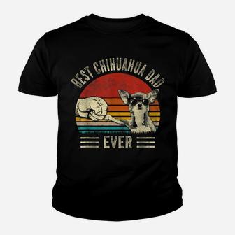 Mens Best Chihuahua Dad Ever Bump Funny Dog Dad Father's Day Youth T-shirt | Crazezy CA