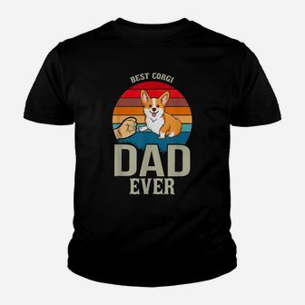 Mens Best Corgi Dad Ever Daddy Gifts Dog Lover Owner Youth T-shirt | Crazezy
