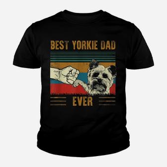 Mens Best Yorkshire Terrier Dog Dad Father's Day Shirt For Dad Youth T-shirt | Crazezy CA