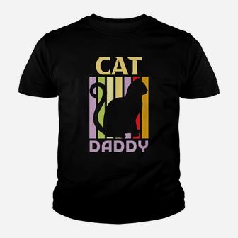 Mens Cat Daddy Shirt For Men, Cat T-Shirts Funny For Cat Lovers Youth T-shirt | Crazezy