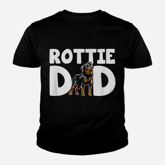 Mens Colorful Rottie Lover I Love My Rottweiler Dad Puppy Owner Youth T-shirt | Crazezy