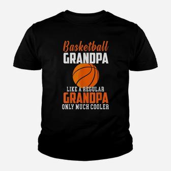Mens Cool Mens Basketball Grandpa - Funny Basketball Grandfather Youth T-shirt | Crazezy