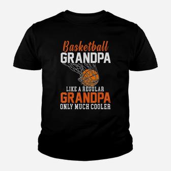 Mens Cool Mens Basketball Grandpa - Funny Basketball Grandfather Youth T-shirt | Crazezy UK