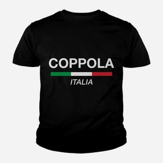 Mens Coppola Italian Name Italy Flag Italia Family Surname Youth T-shirt | Crazezy