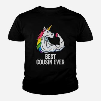 Mens Cute Unicorn Best Cousin Ever Apparel, Cousincorn Youth T-shirt | Crazezy CA