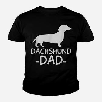 Mens Dachshund Dad Weiner Weenie Apparel Dog Lover Holder Design Youth T-shirt | Crazezy