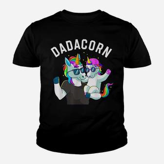Mens Dadacorn Unicorn Dad Family Birthday Fathers Day Daughter Youth T-shirt | Crazezy CA
