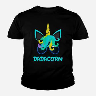 Mens Dadacorn Unicorn Dad Father's Day Daddy Father Gift Youth T-shirt | Crazezy DE