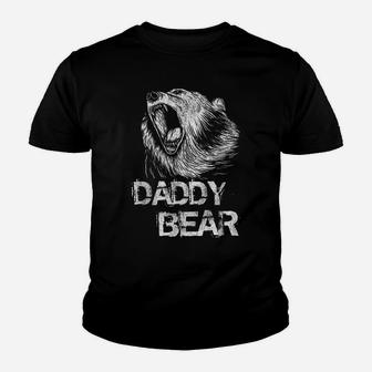 Mens Daddy Bear Funny Tee Father's Day Papa Daddy Father Gift Youth T-shirt | Crazezy