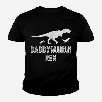 Mens Daddysaurus Rex T Shirt - Funny Fathers Day Gift For Dad Youth T-shirt | Crazezy DE