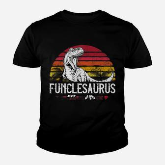Mens Father's Day Gift For Uncle Funcle Saurus T Rex Funny Youth T-shirt | Crazezy UK
