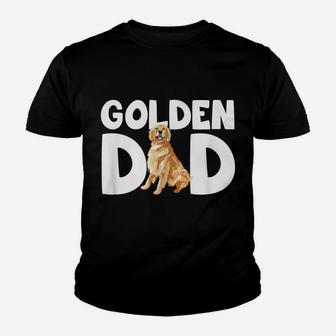 Mens Funny Golden Lover I Love My Golden Retriever Dad Pet Owner Youth T-shirt | Crazezy AU