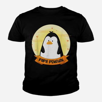 Mens Funny Men's Penguin Lovers Dad Father Daddy Papa Penguin Youth T-shirt | Crazezy DE