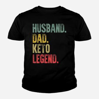 Mens Funny Vintage Gift Husband Dad Keto Legend Retro Youth T-shirt | Crazezy