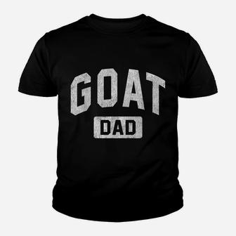 Mens Goat Dad GOAT Gym Workout Father's Day Gift Youth T-shirt | Crazezy