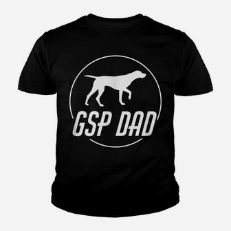 Mens Gsp Dad German Shorthaired Pointer Father Dog Lover Youth T-shirt | Crazezy
